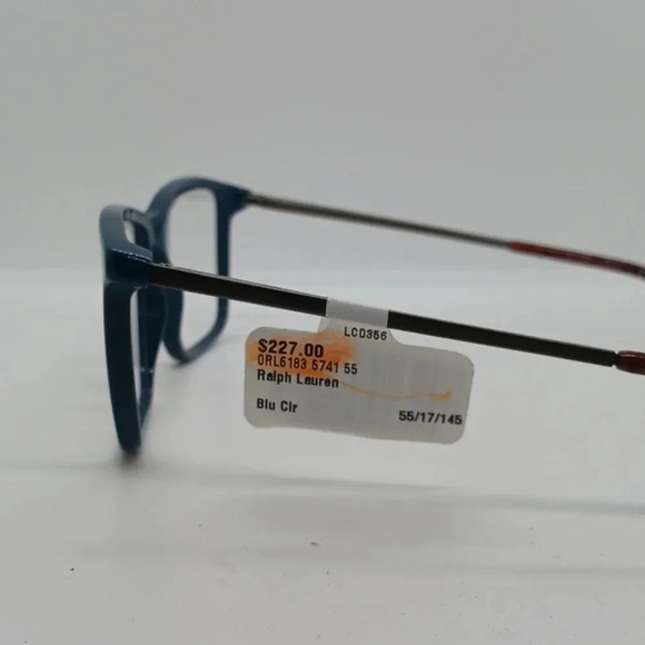 NWT WOMEN'S RALPH LAUREN EYEGLASS FRAMES 6183 BLUE - Picture 5 of 5